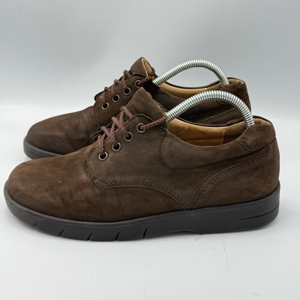 Fits By Theresia Boston Shoes Women US 5.5 Brown Nubuck Comfort Orthotic Leather